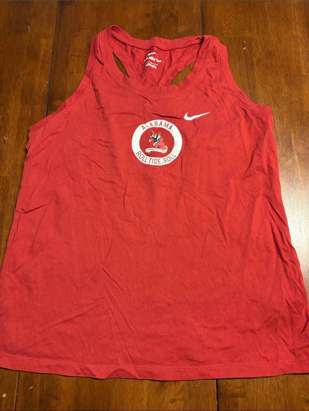Nike Women's Red Alabama Logo Racerback Tank